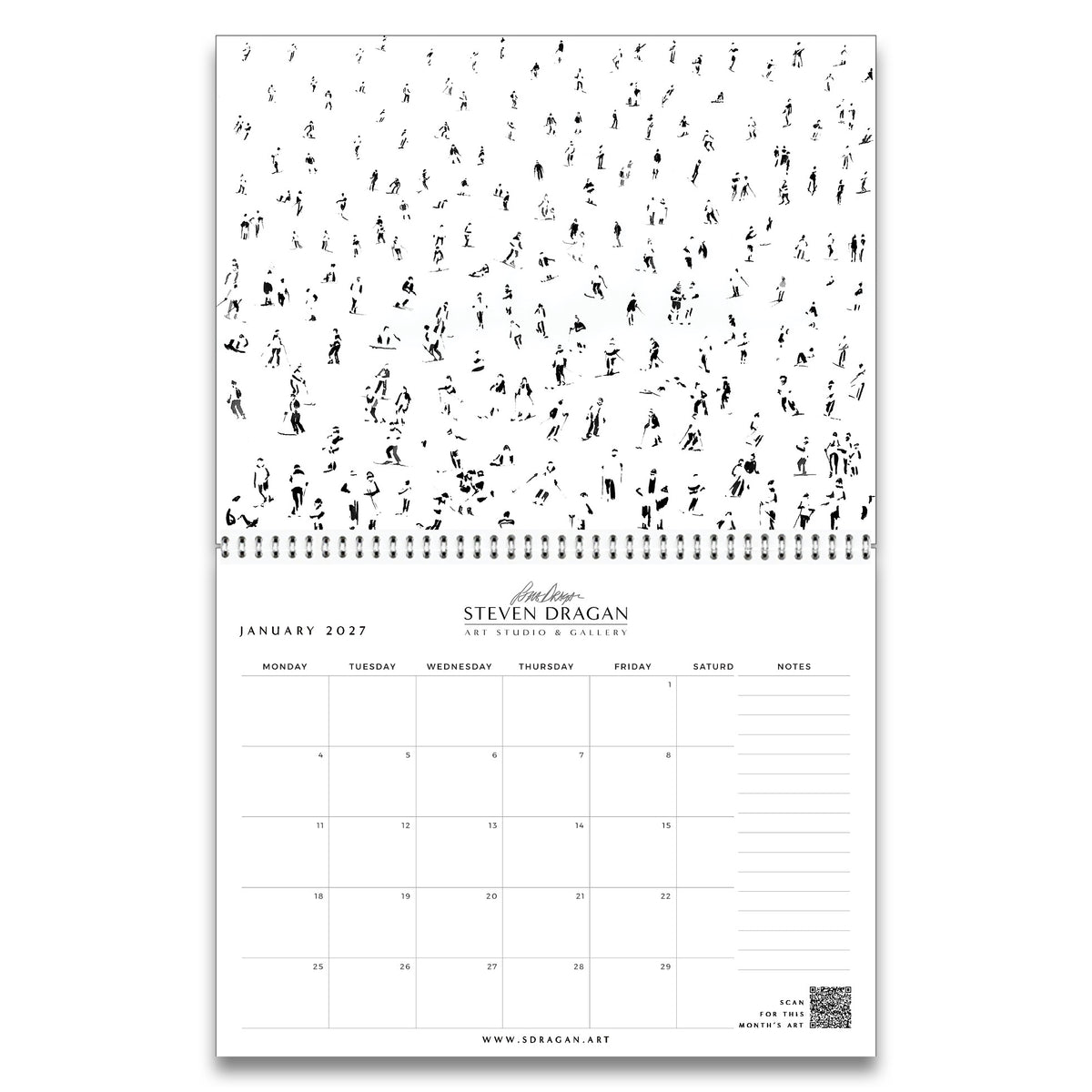 2027 Calendar - Figures Series