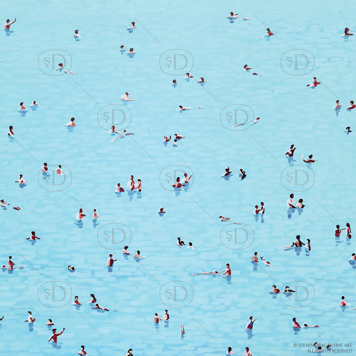 Swimming in Color - Original