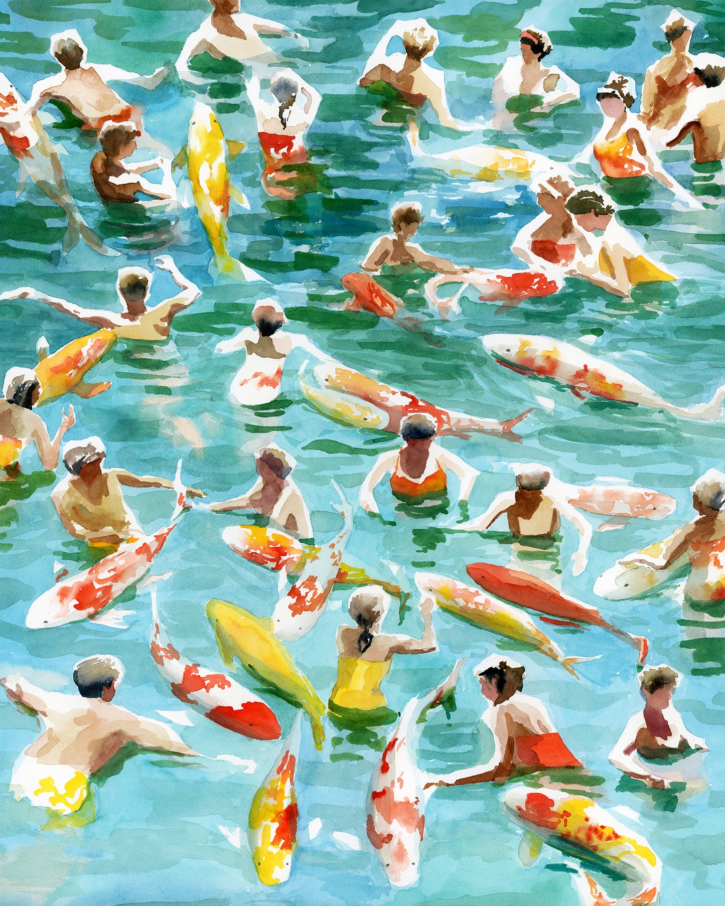 Renaissance Swimmers & Koi 2