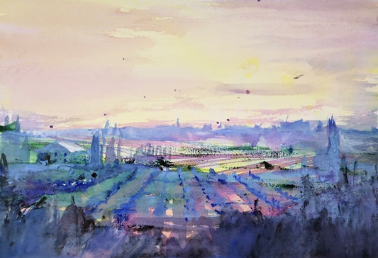 Italy - Tuscany Landscape Dusk