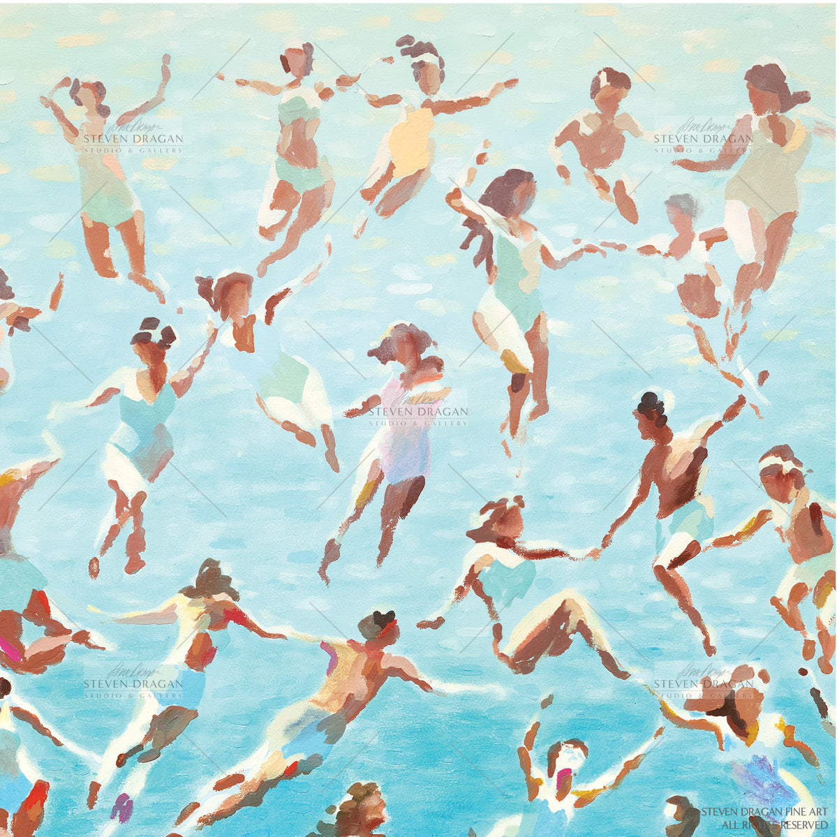 Renaissance Swimmers - Original