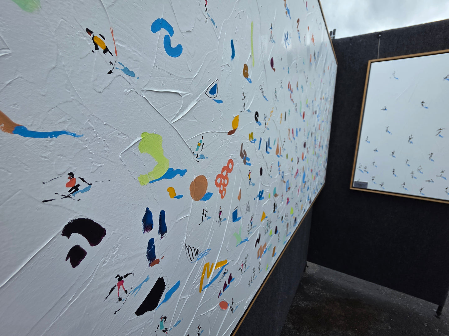 Skiing the Shapes - Original 38x74