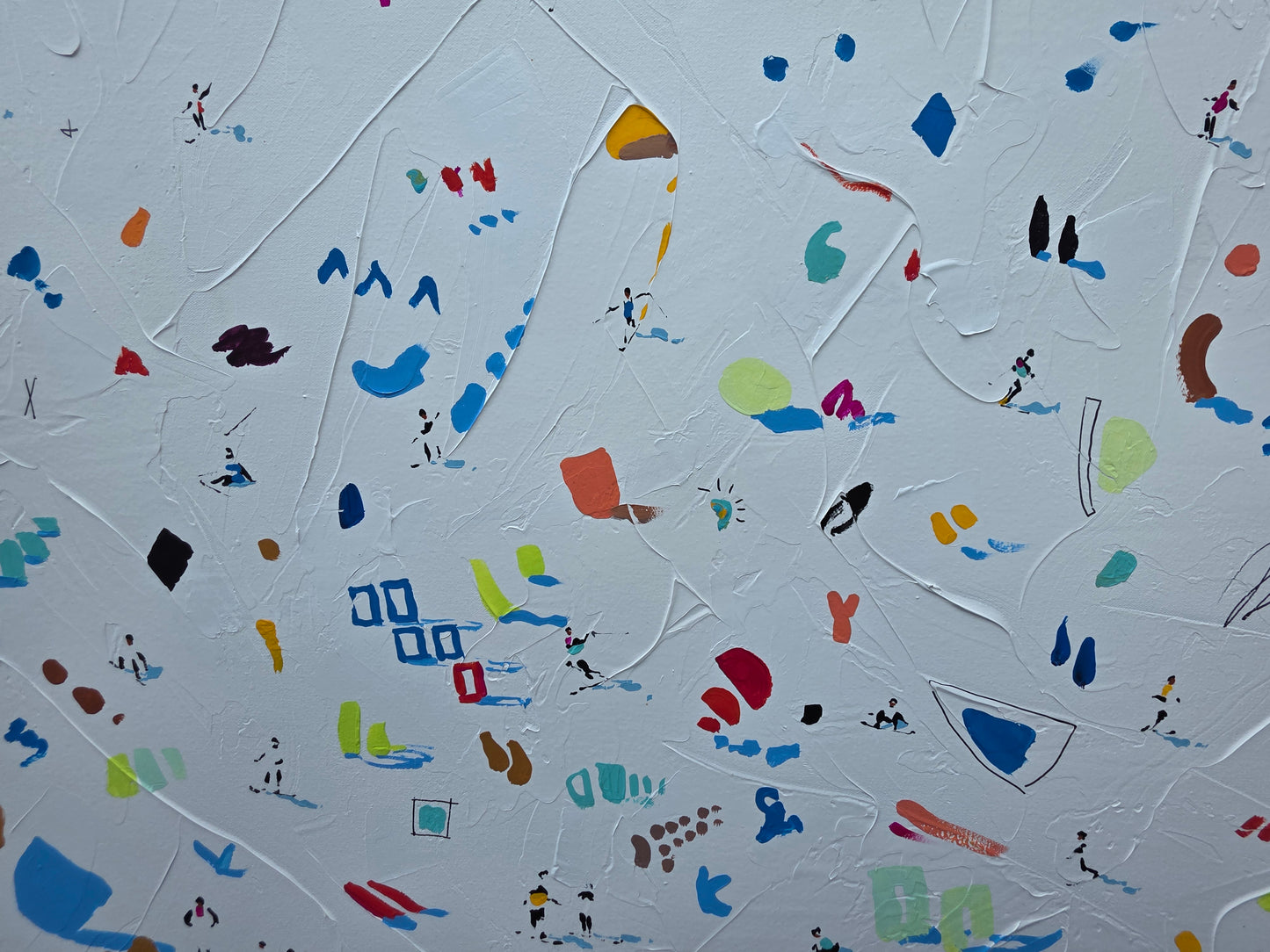 Skiing the Shapes - Original 38x74