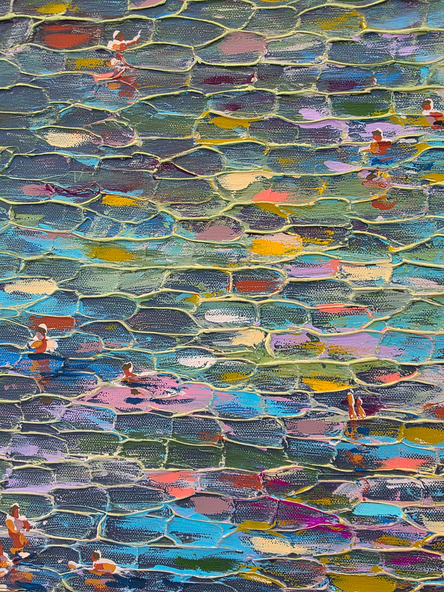 Swimming in Color - Original 2x3